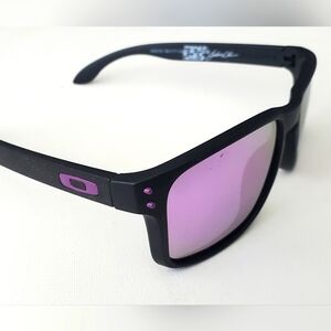 Black with Purple Oakley